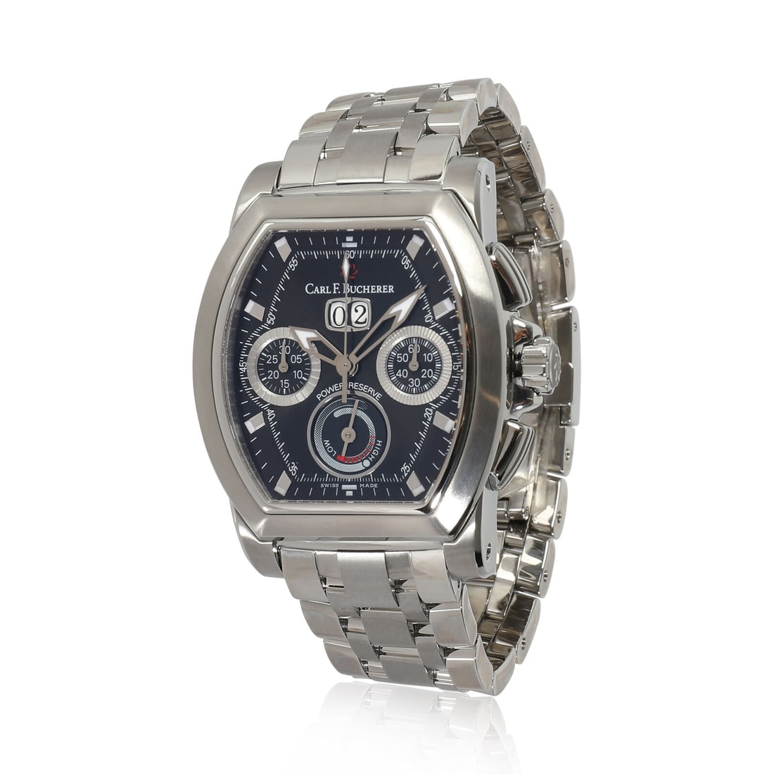 Carl F. Bucherer Patravi T-Graph Men's Luxury Watch Stainless Steel Black Dial: Carl F. Bucherer Patravi T-Graph Men's Luxury Watch Stainless Steel Black Dial The Carl F. Bucherer Patravi T-Graph wrist watch features a durable stainless steel case with a height of 13.80 mm and a