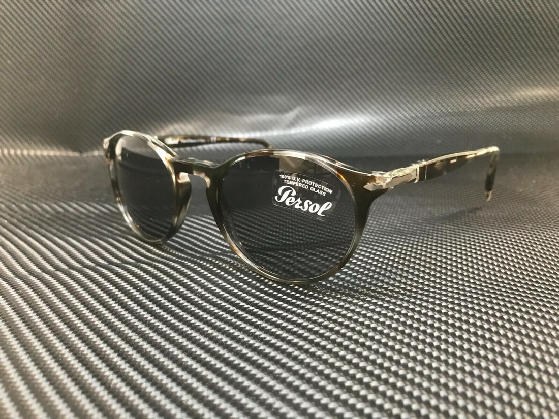 PERSOL PO3092SM Brown Grey Striped Men's Sunglasses 50mm: PERSOL PO3092SM Brown Grey Striped Men's Sunglasses 50mm Discover the stylish PERSOL PO3092SM 1124R5 Striped Brown Grey Men's Sunglasses featuring a chic brown frame. These sunglasses are perfect for