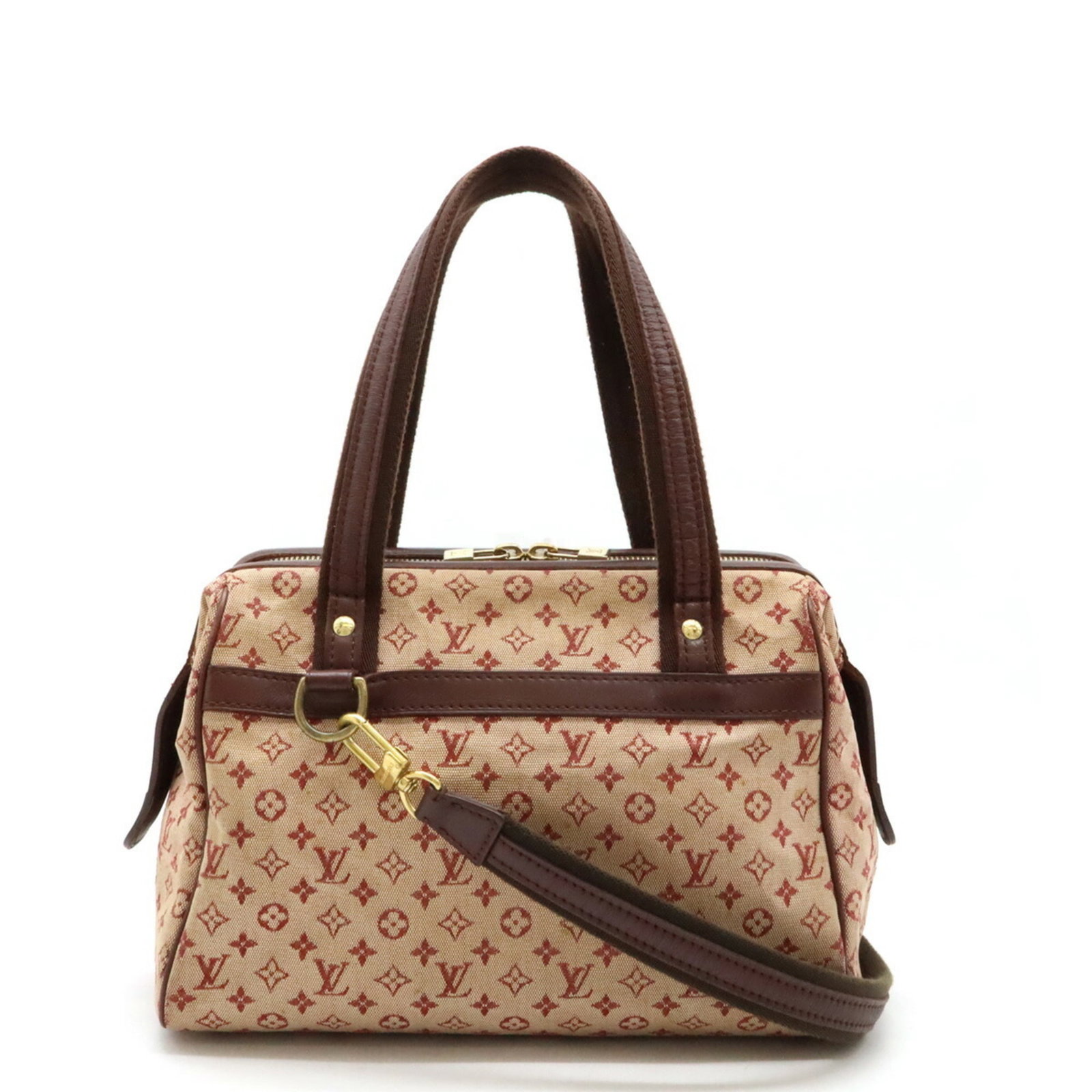 Louis Vuitton Monogram Josephine PM Cherry Handbag Canvas Leather Shoulder Bag: Louis Vuitton Monogram Josephine PM Cherry Handbag Canvas Leather Shoulder Bag This Louis Vuitton Monogram Josephine PM Handbag is a stylish shoulder bag crafted from a combination of canvas and leath