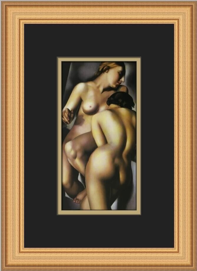 Tamara De Lempicka Les Deux Amies Custom Framed Print: Tamara De Lempicka Les Deux Amies Custom Framed Print Unit Of Sale: Single Piece Artist: Tamara De Lempicka Size: Medium Item Length: 10 in Region Of Origin: United States Framing: Matted & Framed Per