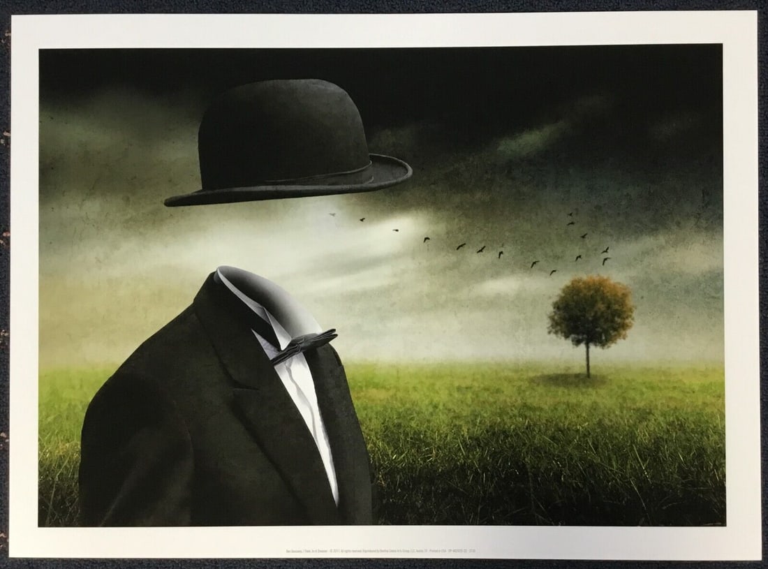 Ben Goosens I Think Im A Dreamer: Ben Goosens I Think Im A Dreamer Unit Of Sale: Single Piece Artist: Ben Goosens Size: Medium (up to 36in.) Item Length: 24 in Region Of Origin: united states Framing: Unframed Year Of Production: 2017