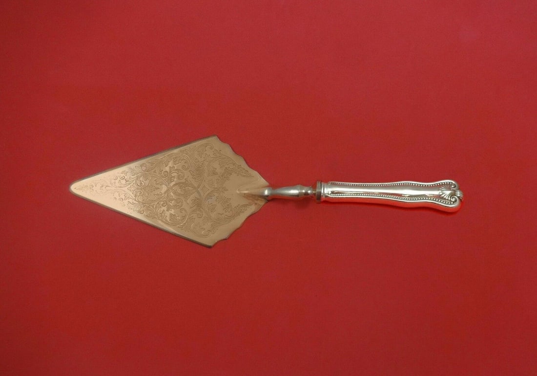 Newport Shell by Frank Smith Sterling Pastry Server Fancy Vermeil HH Custom: Newport Shell by Frank Smith Sterling Pastry Server Fancy Vermeil HH Custom Pattern: Newport Shell Brand: Frank Smith Type: Serving Pieces Age: Post-1940 Composition: Sterling Silver Maker: Frank Smit