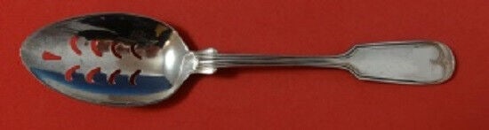 Fiddle Thread by Frank Smith Sterling Silver Pierced Serving Spoon 9Hole Orig: Fiddle Thread by Frank Smith Sterling Silver Pierced Serving Spoon 9Hole Orig Brand: Frank Smith Pattern: Fiddle Thread Composition: Sterling Silver Type: Slotted Spoon Age: Post-1940 Fiddle thread by