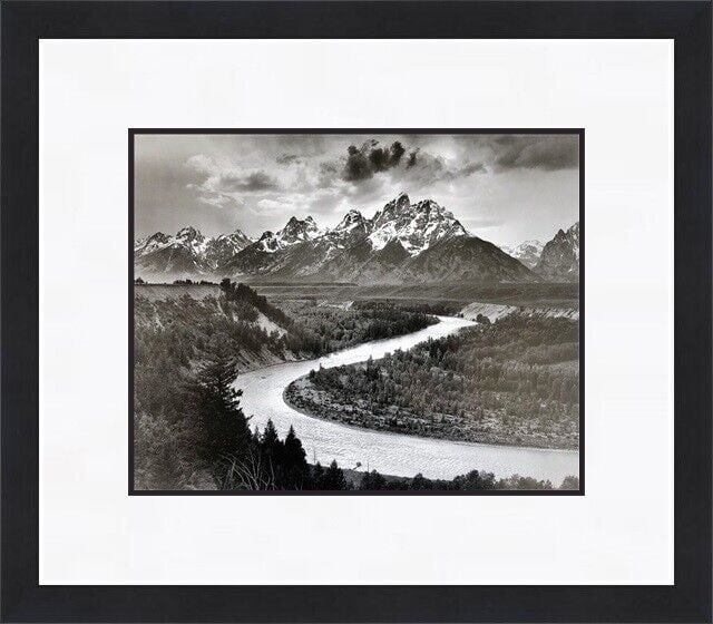 Ansel Adams The Tetons & The Snake River Grand Teton Park WY Custom Framed Print: Ansel Adams The Tetons & The Snake River Grand Teton Park WY Custom Framed Print Unit Of Sale: Single Piece Artist: Ansel Adams Size: Medium Custom Bundle: No Item Length: 18 in Region Of Origin: Unit