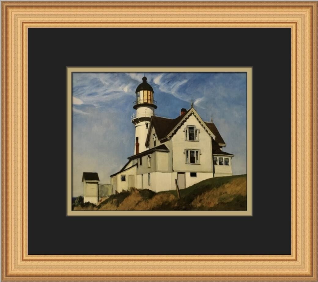 Edward Hopper Captain Upton's House Custom Framed Print: Edward Hopper Captain Upton's House Custom Framed Print Unit Of Sale: Single Piece Artist: Edward Hopper Size: Medium Item Length: 14 in Region Of Origin: United States Framing: Matted & Framed Person