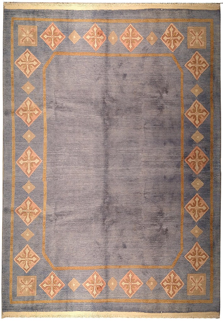 8 x 10 Slate BLUE GRAY Contemporary Handmade Wool Tibbet Rug - Pre- Owned: 8 x 10 Slate BLUE GRAY Contemporary Handmade Wool Tibbet Rug - Pre- Owned Free continental US Shipping Size in Feet: Width: 8 x Length: 10 Size in Inches: Width: 96 in x Length: 120 in Rug Type: Area 