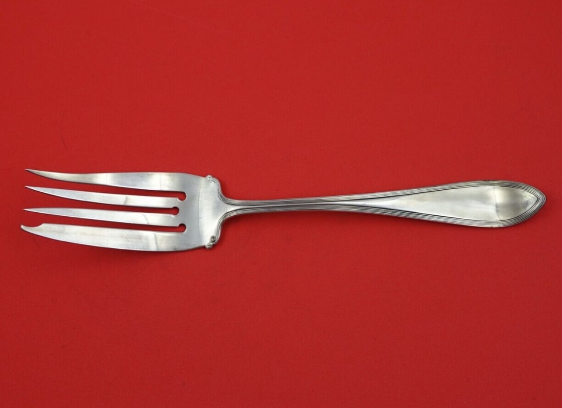 Pilgrim by Frank Smith Sterling Silver Cold Meat Fork 8 1/2" Serving Heirloom: Pilgrim by Frank Smith Sterling Silver Cold Meat Fork 8 1/2" Serving Heirloom Seller Notes: " Excellent condition" Brand: Frank Smith Pattern: Pilgrim Composition: Sterling Silver Type: Serving Fork M