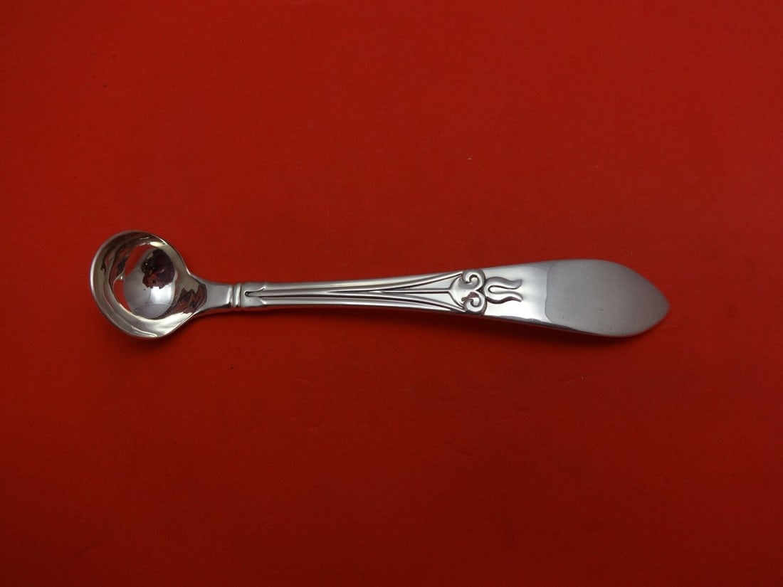 Tulipan by Frank Smith Sterling Silver Mustard Ladle Custom Made 4 1/2": Tulipan by Frank Smith Sterling Silver Mustard Ladle Custom Made 4 1/2" Composition: Sterling Silver Maker: Frank Smith Type: Ladle Tulipan by frank smith sterling silver mustard ladle custom made 4 1