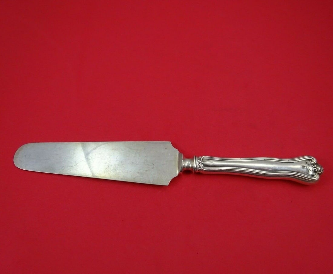 Priscilla by Frank Smith Sterling Silver Cake Server HH with SP Blade Narrow 10": Priscilla by Frank Smith Sterling Silver Cake Server HH with SP Blade Narrow 10" Composition: Sterling Silver Age: 1900-1940 Brand: Frank Smith Pattern: Priscilla Type: Cake/Pie Server Maker: Frank Sm