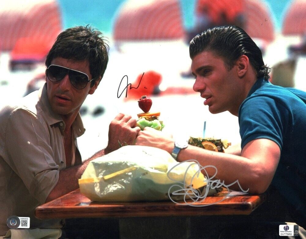 Al Pacino Steven Bauer Signed Autographed 11x14 Photo Scarface BAS: Al Pacino Steven Bauer Signed Autographed 11x14 Photo Scarface BAS Industry: Movies Object Type: Photograph Original/Reproduction: Original Signed By: Al Pacino Steven Bauer Autograph Authentication: 