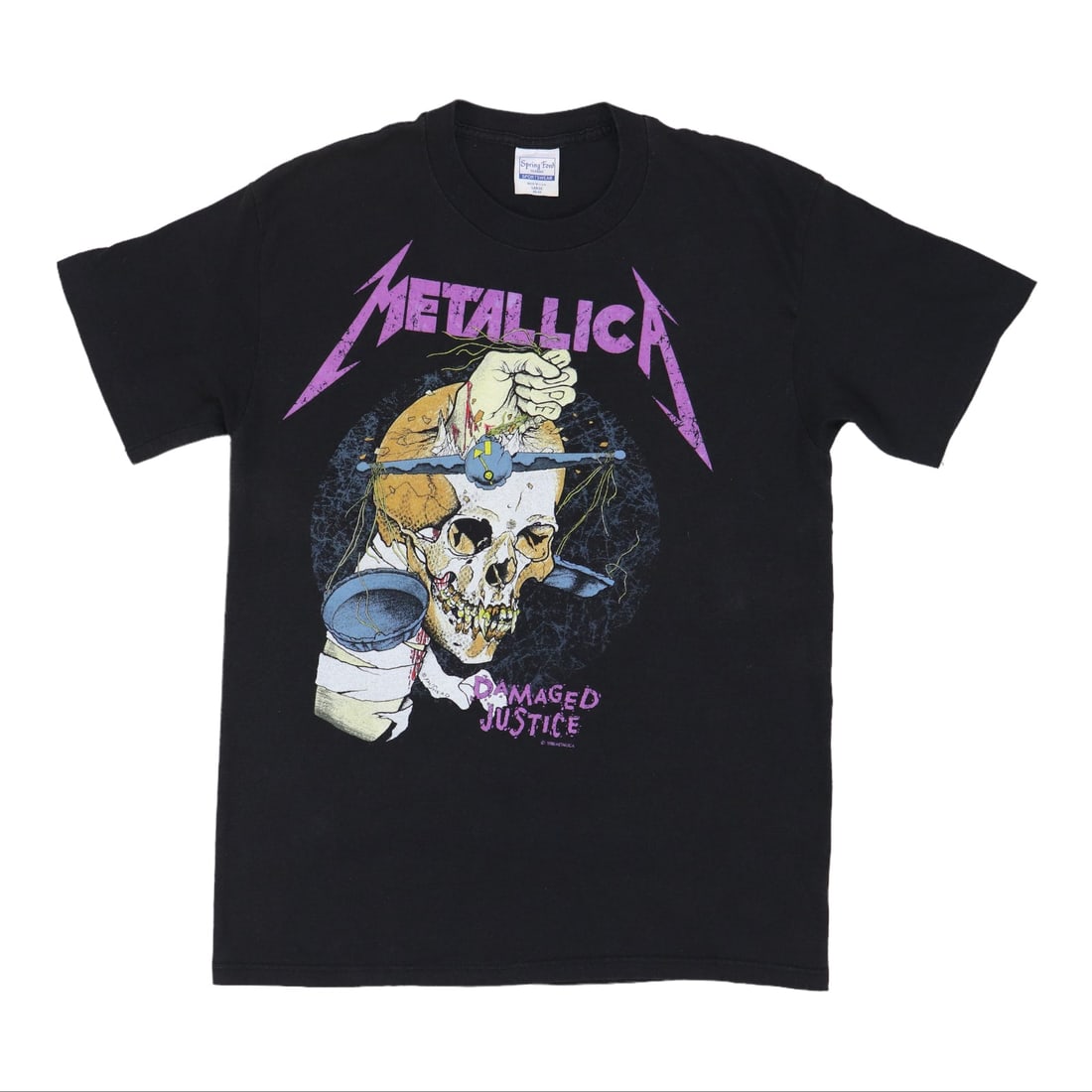 1988 Metallica Damaged Justice Shirt: 1988 Metallica Damaged Justice Shirt Original vintage 1988 Metallica Damaged Justice Shirt. This is a true vintage shirt, not a modern reproduction. Sizes vary so please use measurements for best idea