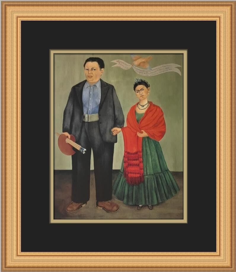 Frida Kahlo Freida and Diego Rivera Custom Framed Print: Frida Kahlo Freida and Diego Rivera Custom Framed Print Unit Of Sale: Single Piece Artist: Frida Kahlo Image Orientation: Portrait Size: Medium Signed: No Period: Contemporary (1970 - 2020) Title: Fre