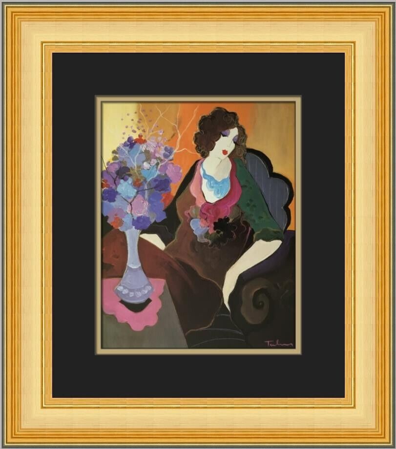 Itzchak Tarkay Nicole Custom Framed Print: Itzchak Tarkay Nicole Custom Framed Print Unit Of Sale: Single Piece Artist: Itzchak Tarkay Size: Medium Item Length: 16 in Region Of Origin: United States Framing: Matted & Framed Personalize: No Yea