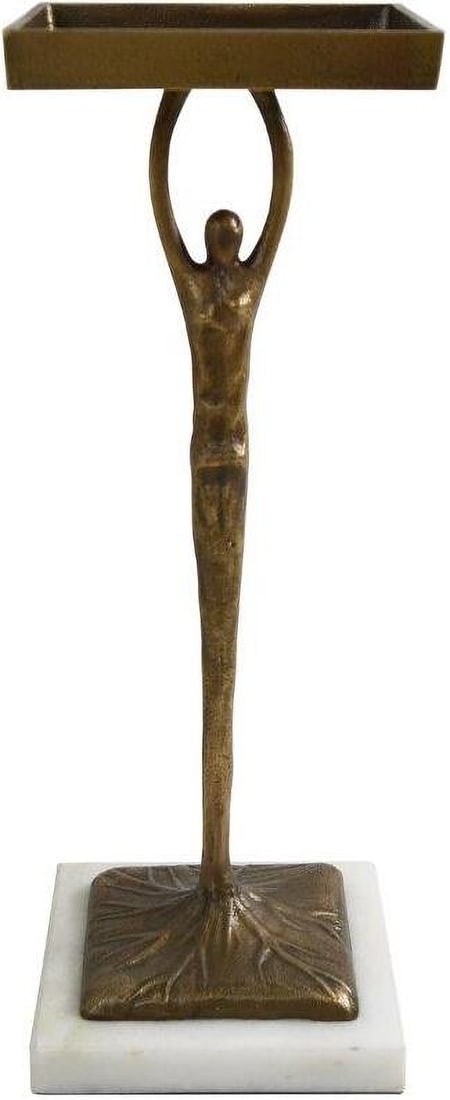 Alexa Antique Brass And White Marble Cigar Table: Alexa Antique Brass And White Marble Cigar Table For collectors and curators alike, we give you Alexa functional artwork for your home and every bit the conversation starter you've been searching for.