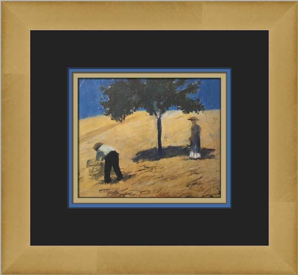 August Macke Tree in the Corn Field Custom Framed Print: August Macke Tree in the Corn Field Custom Framed Print Unit Of Sale: Single-Piece Work Artist: August Macke Size: Medium Item Length: 12 in Region Of Origin: united states Framing: Matted & Framed Pe