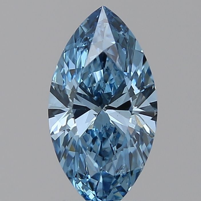 Loose Diamond - MARQUISE 0.78ct Fancy Vivid Blue VS1: Loose Diamond - MARQUISE 0.78ct Fancy Vivid Blue VS1 Source: This is a real non-mined Diamond that has been grown in a lab Shape: MARQUISE Carats: 0.78 Color: Fancy Vivid Blue Certification: IGI Video