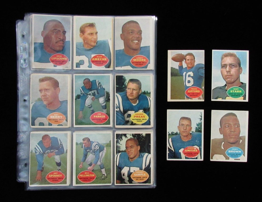 1960 Topps Football Complete Set (132) Brown Unitas Starr Hornung 189775: 1960 Topps Football Complete Set (132) Brown Unitas Starr Hornung 189775 Manufacturer: Topps Number Of Cards: 396 Season: 1986 Sport: Football Type: Sports Trading Card Pre-Owned While the lot images 