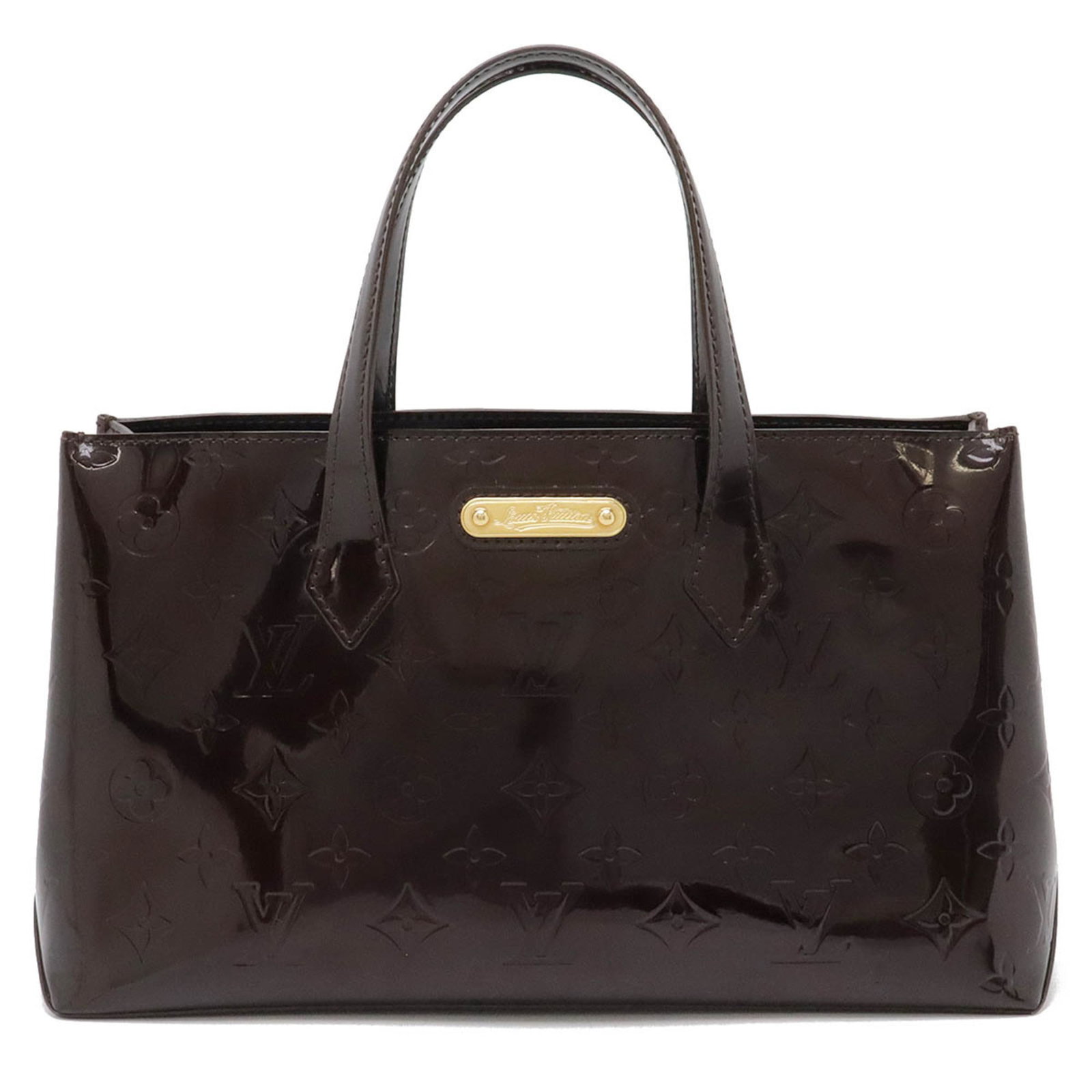 LOUIS VUITTON Louis Vuitton Monogram Vernis Wilshire PM Handbag Tote Bag Patent Calf Amarante M93641: LOUIS VUITTON Louis Vuitton Monogram Vernis Wilshire PM Handbag Tote Bag Patent Calf Amarante M93641 Brand: Louis Vuitton Type: Handbag Tote bag Color: Amarante Gender: Women Size (HxWxD): 18cm x 30cm