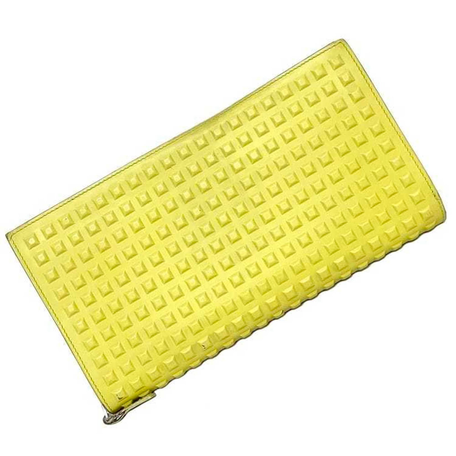 Balenciaga Round Long Wallet Yellow Grid 298821 Leather BALENCIAGA Studs Ladies: Balenciaga Round Long Wallet Yellow Grid 298821 Leather BALENCIAGA Studs Ladies Brand: Balenciaga Model: 298821 Type: Long wallet (bi-fold) Gender: Women Material: Leather Leather: Color: Yellow Size 