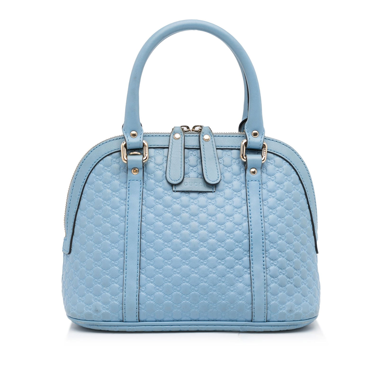 Gucci Mini Microguccissima Dome Satchel: Gucci Mini Microguccissima Dome Satchel The Dome satchel features an embossed leather body rolled leather handles a detachable flat strap a top zip closure and an interior slip pocket. Brand: Gucci Mo