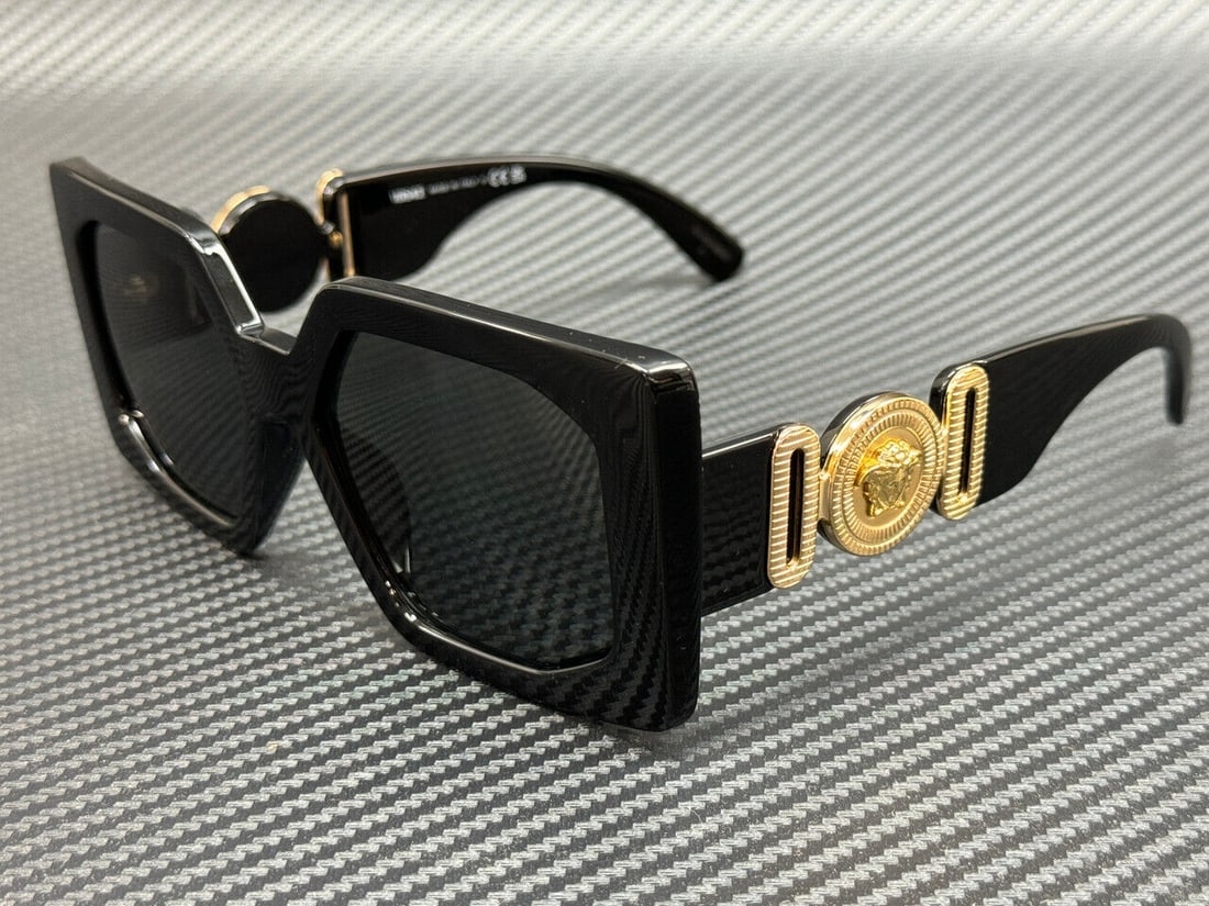 VERSACE VE4478U GB1 87 Black Grey Women's 55 mm Sunglasses: VERSACE VE4478U GB1 87 Black Grey Women's 55 mm Sunglasses Frame Color: Black Type: Sunglasses New The MYNT Guarantee: All items in this auction are guaranteed to be 100% authentic. At Your Service: A