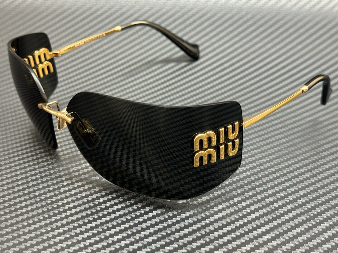MIU MIU MU 54YS 5AK5S0 Gold Grey Women's 80 mm Sunglasses: MIU MIU MU 54YS 5AK5S0 Gold Grey Women's 80 mm Sunglasses Frame Color: Gold Type: Sunglasses New The MYNT Guarantee: All items in this auction are guaranteed to be 100% authentic. At Your Service: At