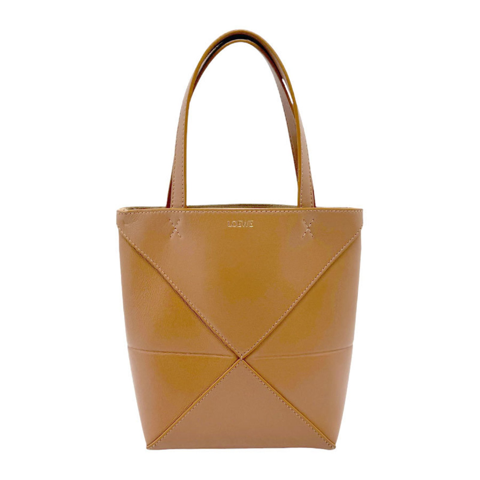 LOEWE Handbag Shoulder Bag Puzzlefold Tote Leather Brown Gold Women's z2291: LOEWE Handbag Shoulder Bag Puzzlefold Tote Leather Brown Gold Women's z2291 Brand: Loewe Type: Handbag Shoulder bag Material: Leather Leather: Color: Brown Hardware Color: Gold Gender: Women Size (HxW