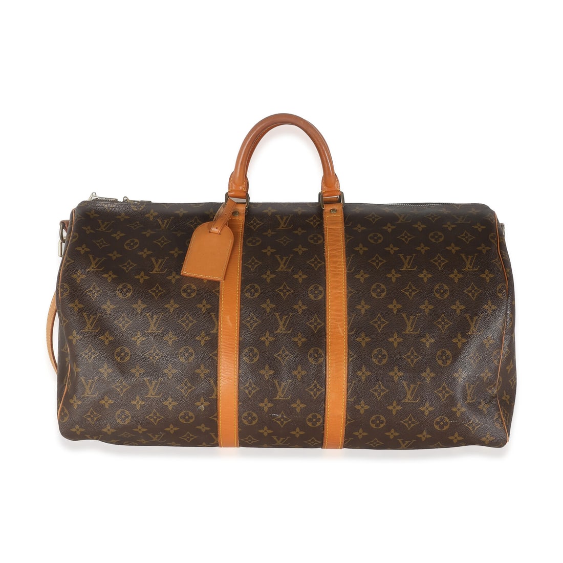 Louis Vuitton Monogram Canvas Keepall Bandouliere 55: Louis Vuitton Monogram Canvas Keepall Bandouliere 55 Dimensions: 22 x 12 x 9.5 Handbag Accessories: Dustbag;ID Tag;Lock;Key;Poignet;Removable Straps Bag Width: 22 in Bag Depth: 9.5 in Bag Height: 12 i
