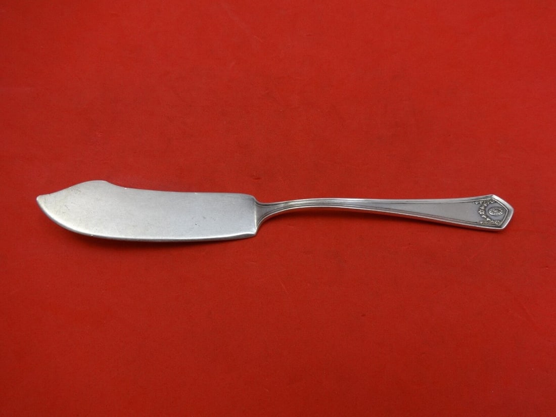 Georgian Garland by Frank Smith Sterling Master Butter FH 6 7/8": Georgian Garland by Frank Smith Sterling Master Butter FH 6 7/8" Pattern: Georgian Garland Brand: Frank Smith Type: Knife Composition: Sterling Silver Maker: Frank Smith Georgian garland by frank smit