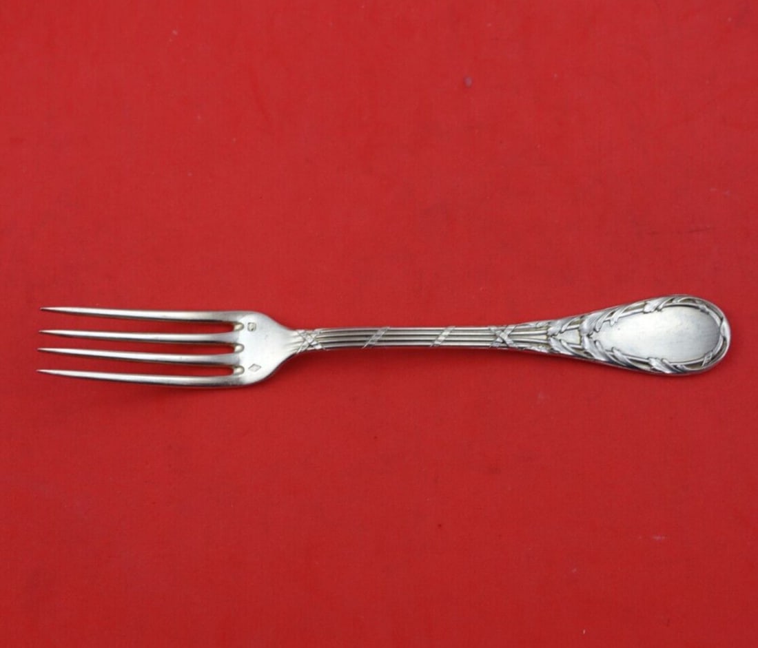 Ribbon by George Fouquet / Lapar .950 Silver Dinner Fork 7 1/2" Flatware: Ribbon by George Fouquet / Lapar .950 Silver Dinner Fork 7 1/2" Flatware Seller Notes: " Excellent condition" Brand: George Fouquet-Lapar Pattern: Ribbon aka Marie Antoinette Type: Fork Maker: George