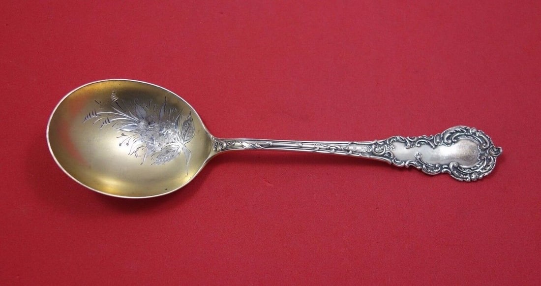 Colbert by Frank Smith Sterling Silver Preserve Spoon GW BC w/Berries and Leaves: Colbert by Frank Smith Sterling Silver Preserve Spoon GW BC w/Berries and Leaves Seller Notes: " Excellent" Type: Serving Spoon Brand: Frank Smith Pattern: Colbert Age: 1900-1940 Composition: Sterling