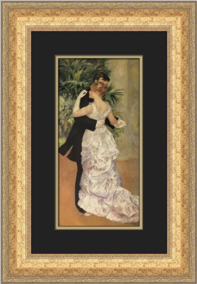Pierre-Auguste Renoir Dancing in Town Custom Framed Print: Pierre-Auguste Renoir Dancing in Town Custom Framed Print Unit Of Sale: Single Piece Artist: Pierre-Auguste Renoir Size: Medium Item Length: 15 in Region Of Origin: United States Framing: Matted & Fra