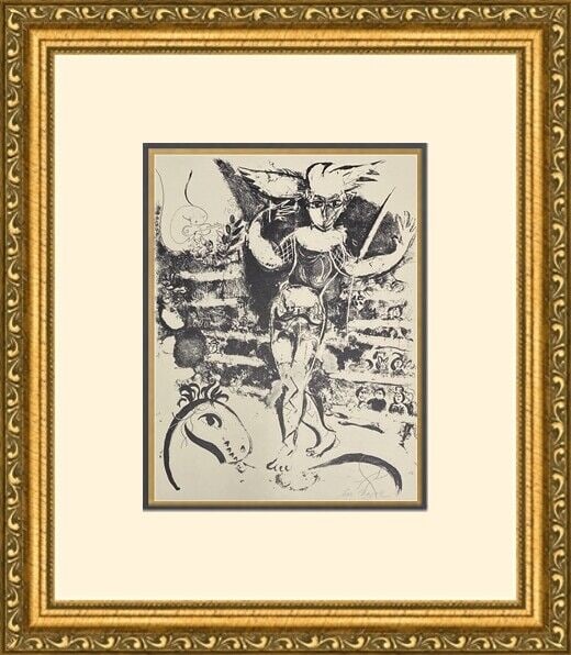 Marc Chagall "Ecuyere a L'Oiseau" Custom Framed Print: Marc Chagall "Ecuyere a L'Oiseau" Custom Framed Print Features: Framed Matted Region Of Origin: united states Item Width: 14 in Title: Ecuyere a L' Oiseau Production Technique: Lithography Item Length
