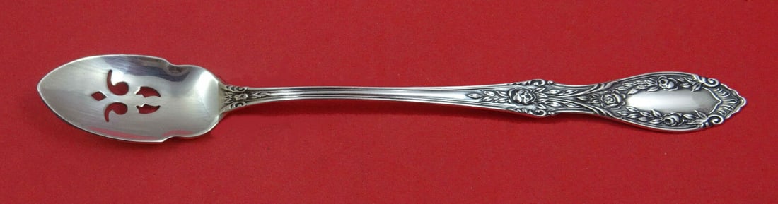 American Beauty by Manchester Sterling Silver Olive Spoon Pcd Long Custom: American Beauty by Manchester Sterling Silver Olive Spoon Pcd Long Custom Type: Serving Spoon Age: Post-1940 Brand: Manchester Composition: Sterling Silver Maker: Manchester Pattern: American Beauty A