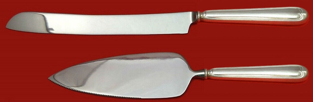Fiddle Thread by Frank Smith Sterling Silver Wedding Cake Set 2pc HH WS Custom: Fiddle Thread by Frank Smith Sterling Silver Wedding Cake Set 2pc HH WS Custom Brand: Frank Smith Pattern: Fiddle Thread Composition: Sterling Silver Type: Cake/Pie Server Age: Post-1940 Fiddle thread