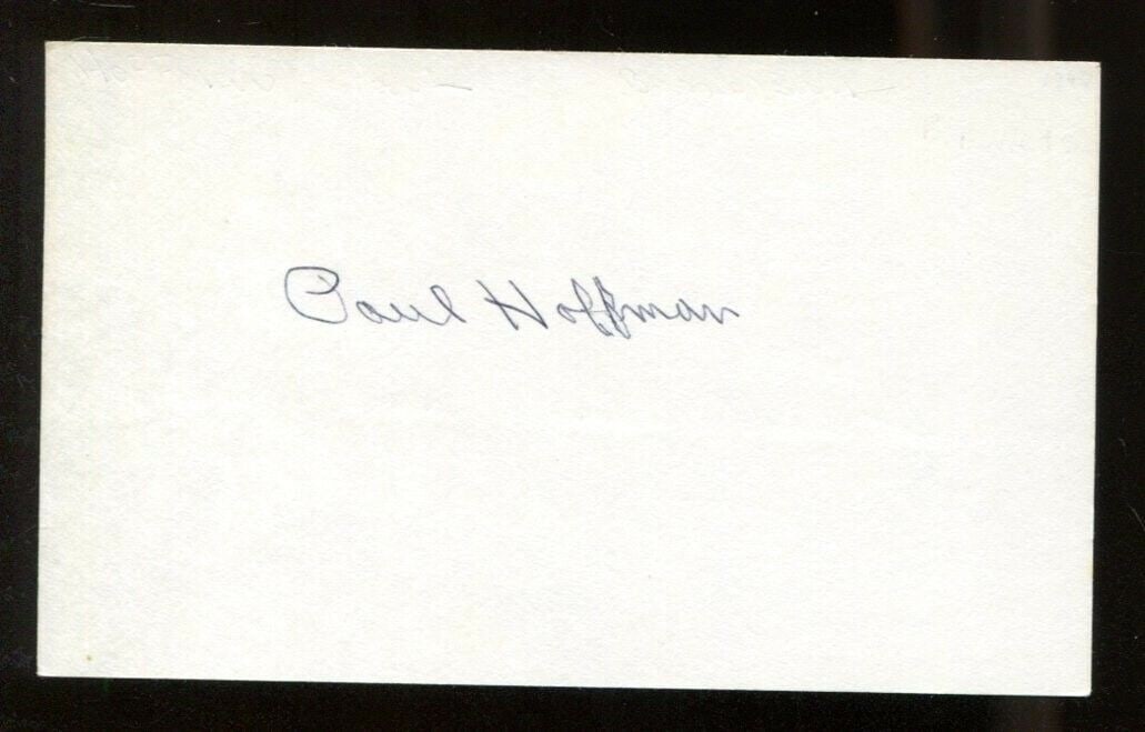 Paul Hoffman Signed Index Card 3x5 Autographed Bullets '48 Champs Knicks 56450: Paul Hoffman Signed Index Card 3x5 Autographed Bullets '48 Champs Knicks 56450 Sport: Basketball Product: Index Card Original/Reprint: Original Pre-Owned While the lot images are representative of the