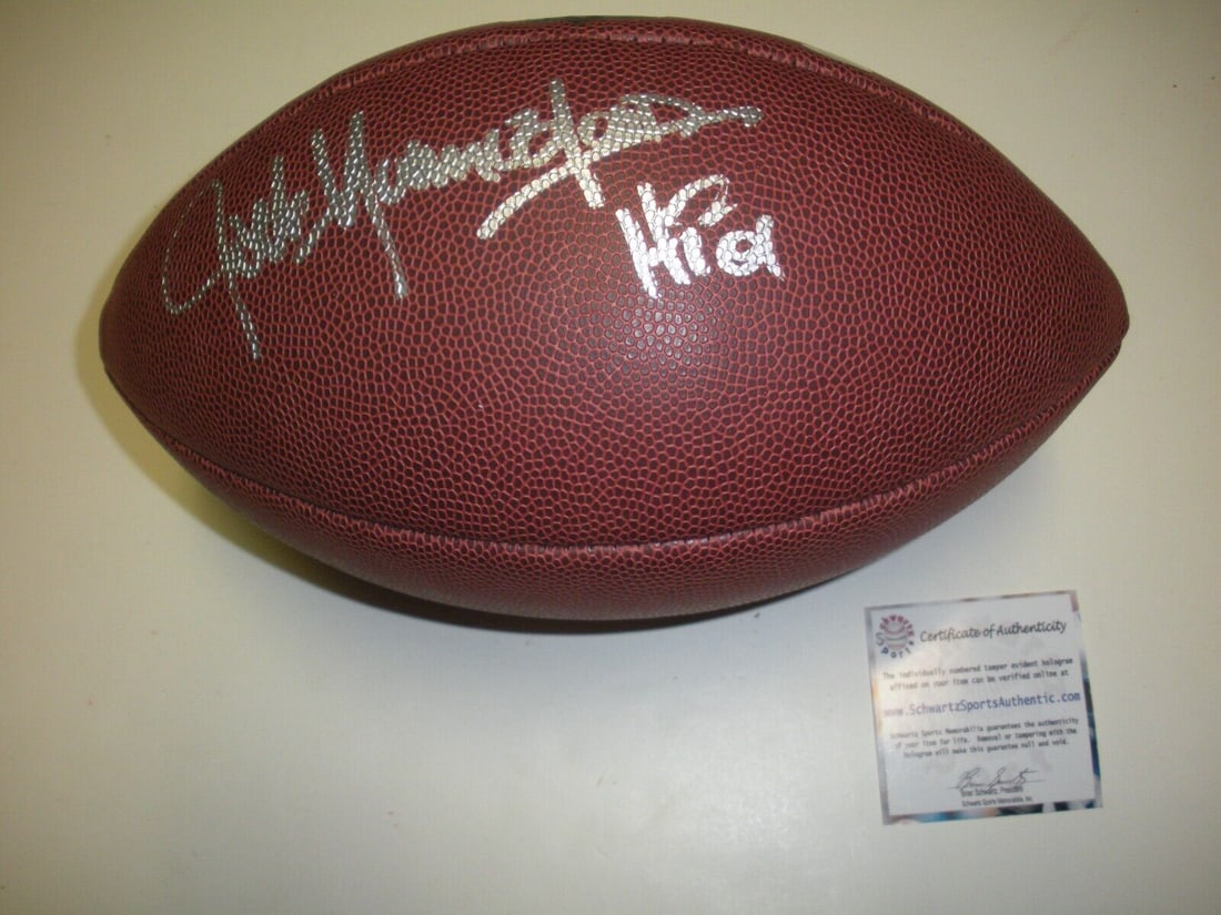 JACK YOUNGBLOOD LOSANGELES RAMS HOF 01 BLOOD LAST 1 SCHWARTZ/COA SIGNED FOOTBALL: JACK YOUNGBLOOD LOSANGELES RAMS HOF 01 BLOOD LAST 1 SCHWARTZ/COA SIGNED FOOTBALL Sport: Football-NFL Autograph Type: Authentic Original Product Type: Football Team-Nfl: Chicago Bears Original/Reprint: