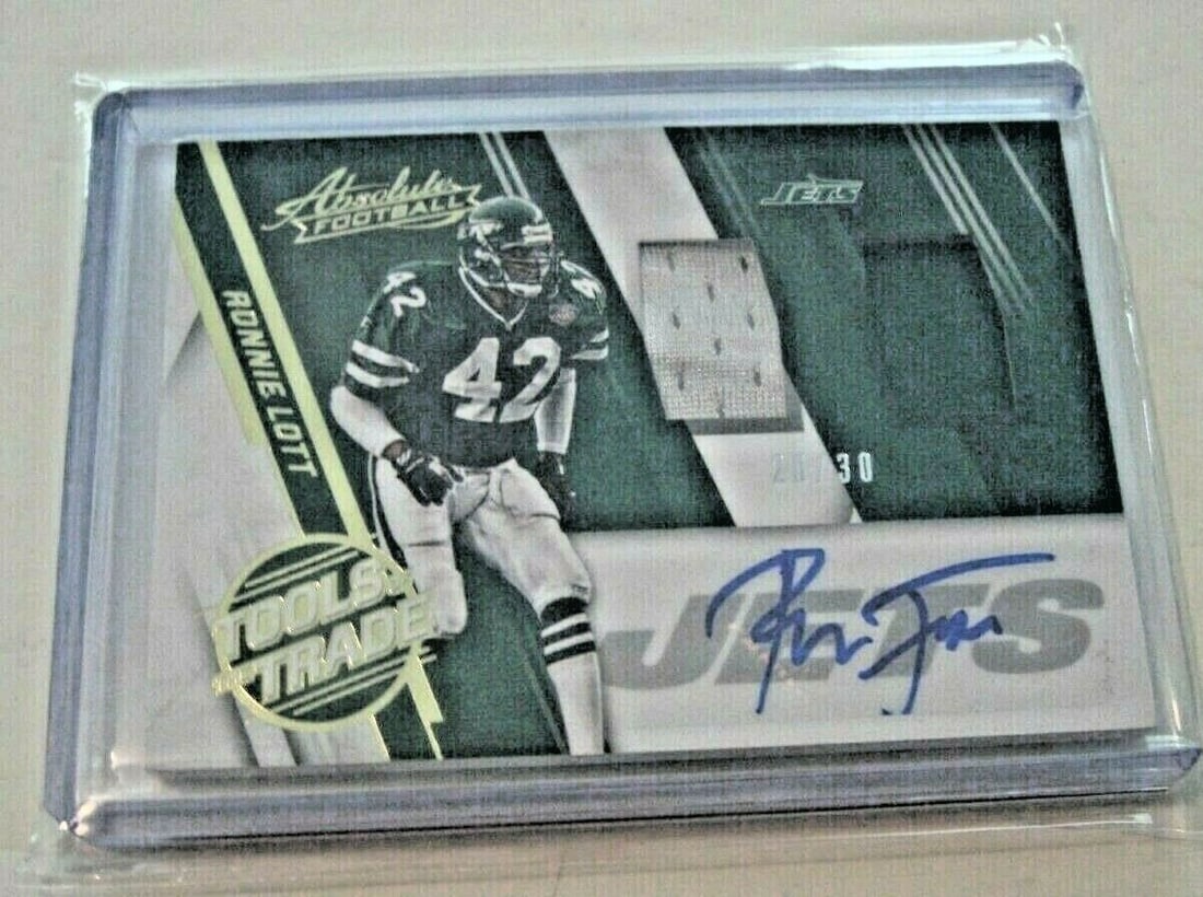 RONNIE LOTT 2016 PANINI TOTT GAME USED DUAL JERSEY/HELMET AUTO 20/30 SIGNED CARD: RONNIE LOTT 2016 PANINI TOTT GAME USED DUAL JERSEY/HELMET AUTO 20/30 SIGNED CARD Product: CARD Sport: Football-NFL Original/Reprint: Original Pre-Owned While the lot images are representative of the i