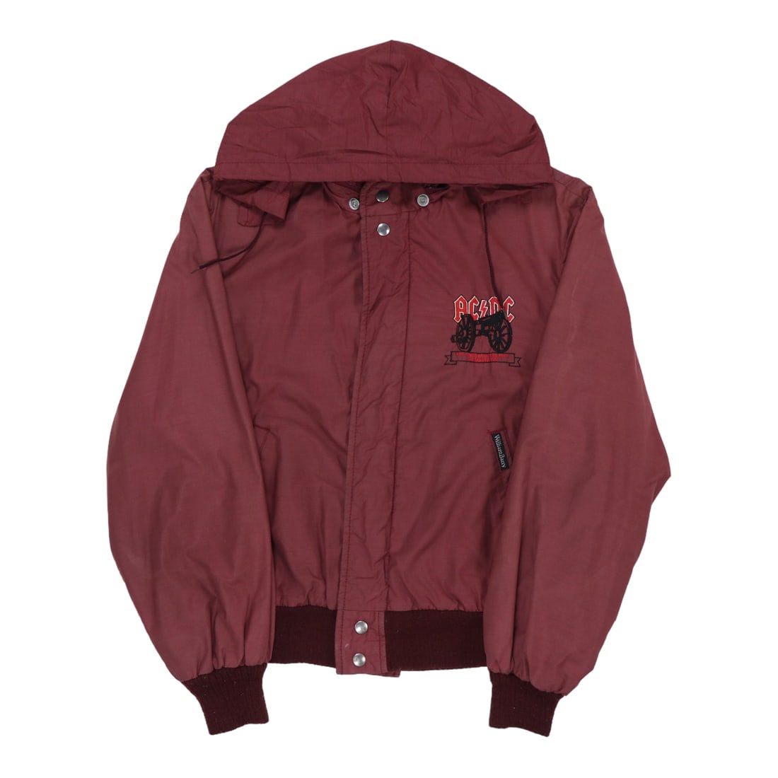 1983 ACDC For Those About to Rock Crew Jacket: 1983 ACDC For Those About to Rock Crew Jacket Original vintage 1983 ACDC For Those About to Rock Crew Jacket.This is a true vintage jacket, not a modern reproduction. Sizes vary so please use measurem