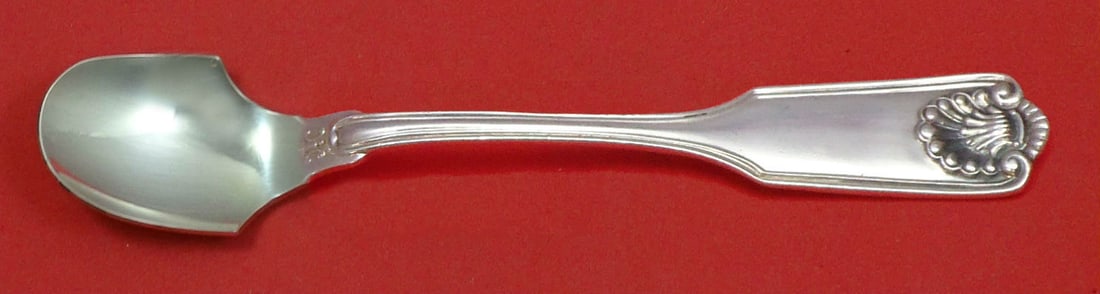 Fiddle Shell by Frank Smith Sterling Silver Cheese Scoop 5 3/4" Custom Made: Fiddle Shell by Frank Smith Sterling Silver Cheese Scoop 5 3/4" Custom Made Maker: Frank Smith Type: Cheese Scoop Composition: Sterling Silver Age: Post-1940 Fiddle shell by frank smithsterling silver