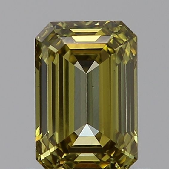 Loose Diamond - EMERALD 0.74ct Fancy Gray Yellow VS2: Loose Diamond - EMERALD 0.74ct Fancy Gray Yellow VS2 Source: This is a real non-mined Diamond that has been grown in a lab Shape: EMERALD Carats: 0.74 Color: Fancy Gray Yellow Certification: IGI Video