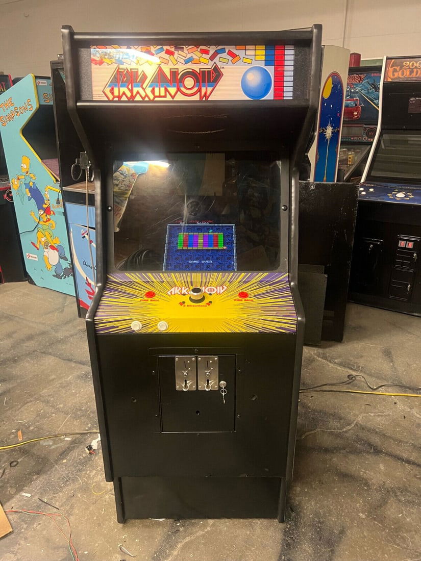 ARKANOID ARCADE MACHINE by TAITO/ROMSTAR (Excellent Condition) *RARE*: ARKANOID ARCADE MACHINE by TAITO/ROMSTAR (Excellent Condition) *RARE* Taito: ARKANOID Taito Arkanoid: 1 PLAYER ACTION Romstar/Taito: ARKANOID Year: 1986 ARKANOID ARCADE MACHINE by TAITO ARKANOID ARCAD