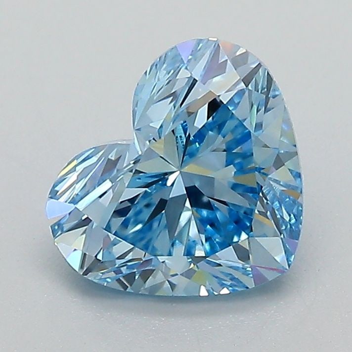 Loose Diamond - HEART 1.49ct Fancy Vivid Blue VVS2: Loose Diamond - HEART 1.49ct Fancy Vivid Blue VVS2 Source: This is a real non-mined Diamond that has been grown in a lab Shape: HEART Carats: 1.49 Color: Fancy Vivid Blue Certification: IGI Video: