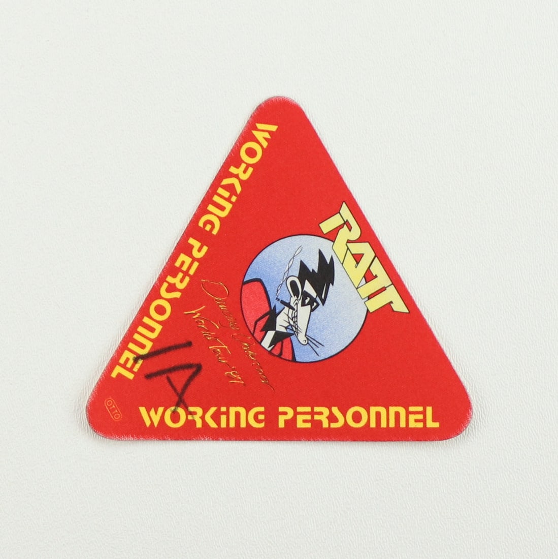 Vintage 1987 Ratt Dancing Undercover Tour Backstage Pass 4.5 inches: Vintage 1987 Ratt Dancing Undercover Tour Backstage Pass 4.5 inches Original 1987 Ratt Dancing Undercover Tour Working Personnel Backstage Pass. This is a true vintage pass, not a modern reproduction.