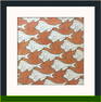 MC Escher Symmetry Drawing I Framed Offset Lithograph 18 in