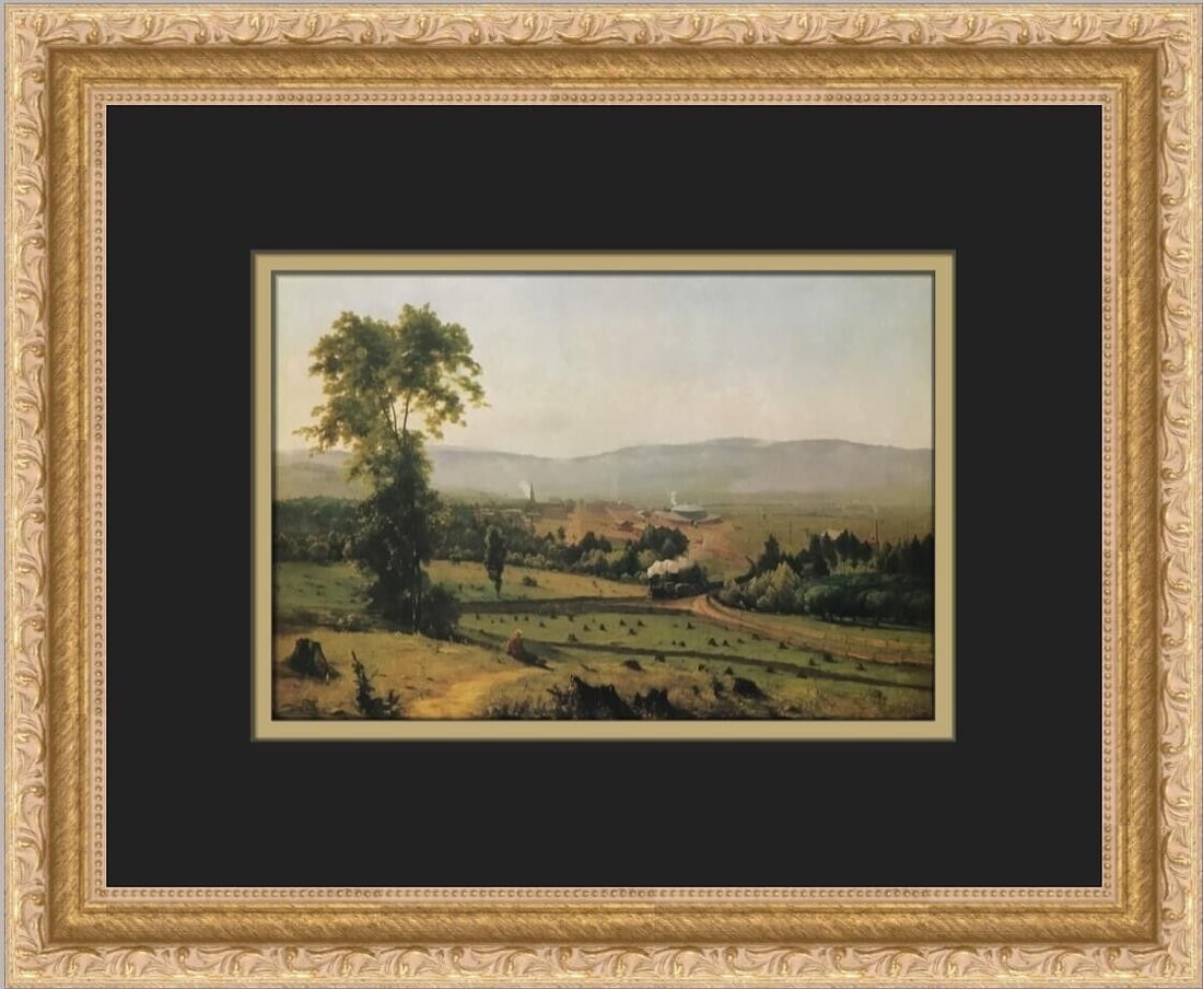 George Inness Lackawanna Valley Custom Framed Print 12x14 Art Railroads: George Inness Lackawanna Valley Custom Framed Print 12x14 Art Railroads This stunning custom framed print titled "Lackawanna Valley Scranton PA" by artist George Inness captures the beauty of the regi