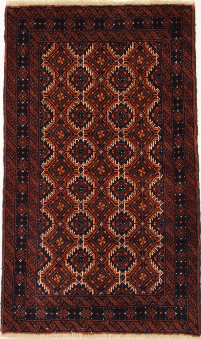 Handmade Vintage Wool Oriental Rug 3 Feet 2 Inches x 5 Feet 5 Inches Tribal Geometric Design: Handmade Vintage Wool Oriental Rug 3 Feet 2 Inches x 5 Feet 5 Inches Tribal Geometric Design Enhance your home decor with this stunning 3'2" x 5'5" Vintage Handmade Wool Oriental Rug. Crafted using tr