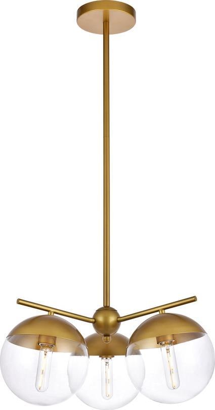 Eclipse 3-Light Brass Pendant Fixture: Eclipse 3-Light Brass Pendant Fixture Transform your living space with the striking Eclipse 3-Light Brass and Glass Pendant a perfect embodiment of transitional style. Crafted with an eye for luxury a