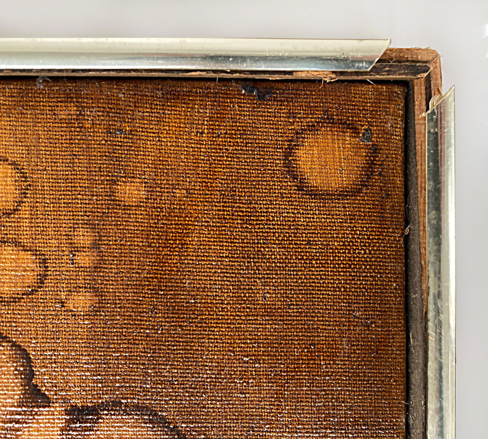 Vintage Abstract Painting Collage Symposium by Jonas Gerard: Vintage Abstract Painting Collage Symposium by Jonas Gerard This striking vintage abstract painting titled "Collage Symposium" by artist Jonas Gerard features a dynamic interplay of textures and color