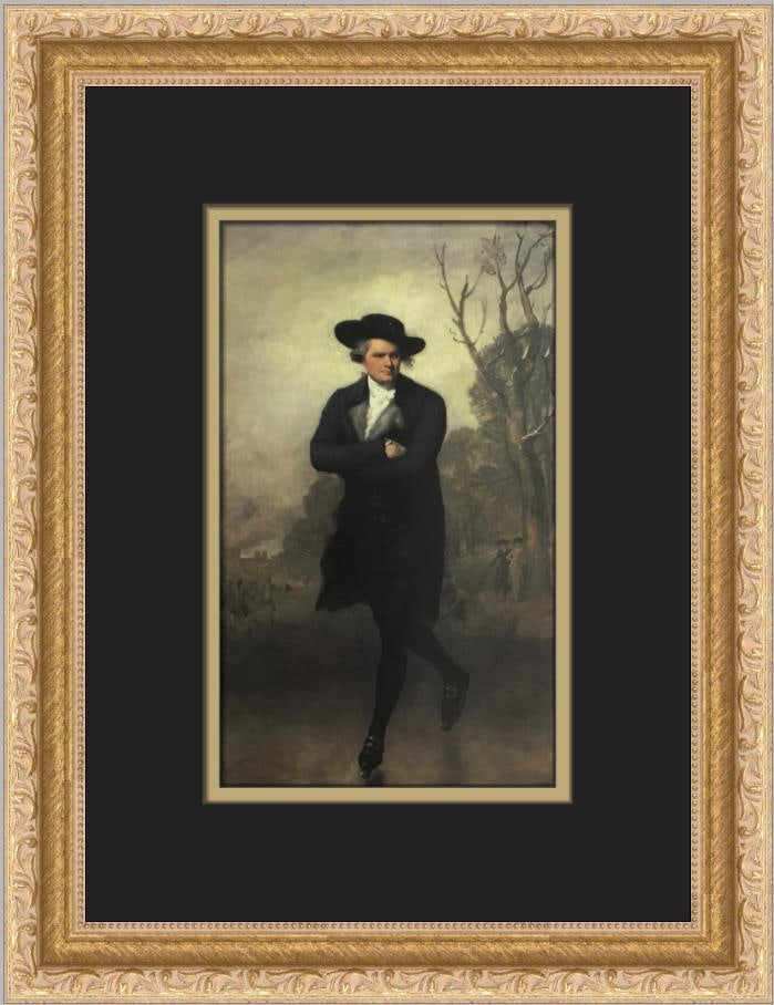 The Skater - Portrait of William Grant, Framed Offset Lithograph: The Skater - Portrait of William Grant, Framed Offset Lithograph This exquisite custom framed print features "The Skater - Portrait of William Grant" by renowned artist Gilbert Stuart. Created using o